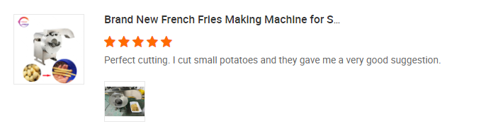 Peruvian order for fries cutting machine