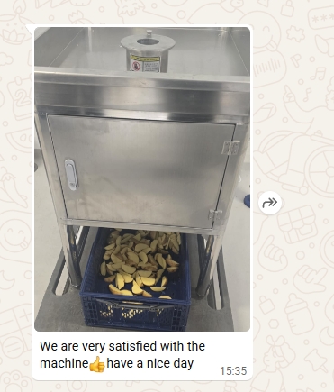 American Order for Potato Wedge Cutting Machine