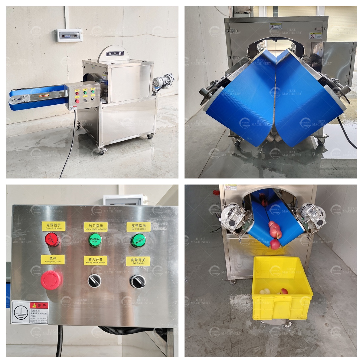 apple half cutting machine