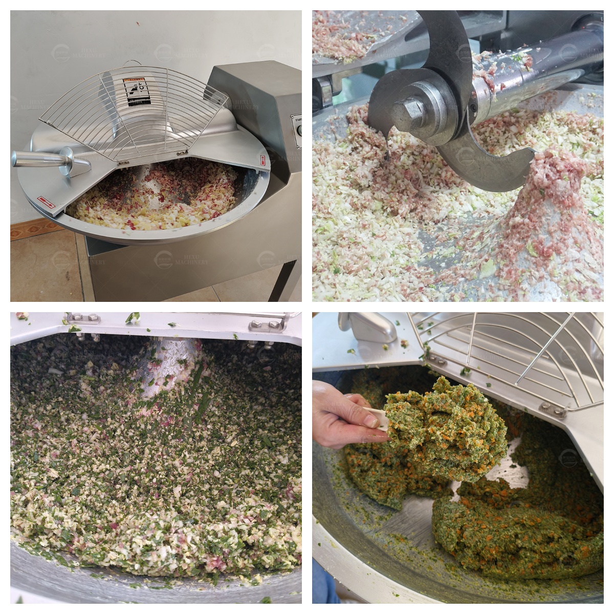 vegetable and meat bowl cutter bowl chopper machine